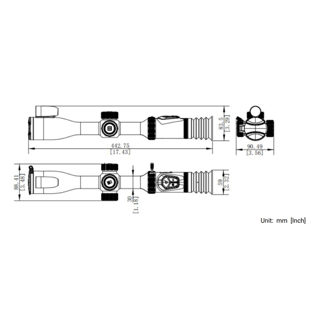 Hikmicro | A50PL Alpex Pro Digital Day and Night Vision Rifle Scope | LRF