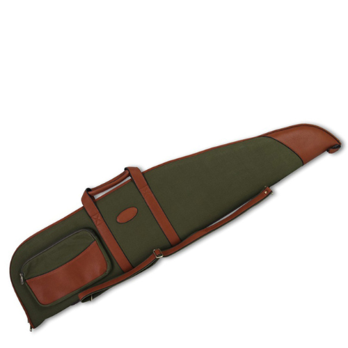 Maremmano | Canvas/Leather Rifle/Scope and Bipod Slip | Green/Brown