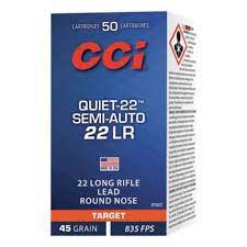 Wildhunter.ie - CCI | Quiet Semi-Auto lead Round Nose 45gr - Rim Fire Ammo