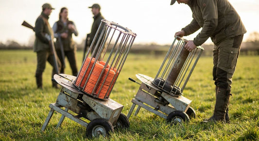 Clay traps for solo and small group clay shooting