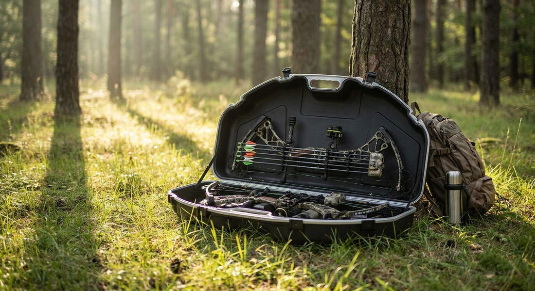 Bow cases for transporting archery equipment
