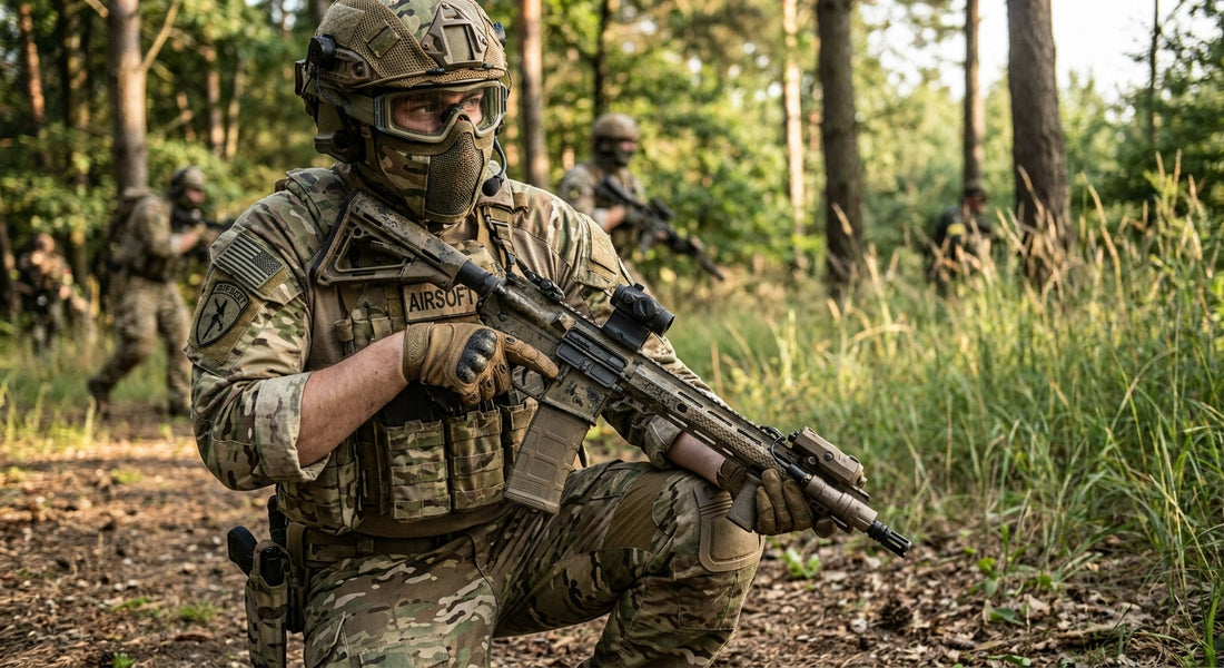 Airsoft gear for skirmish and field games