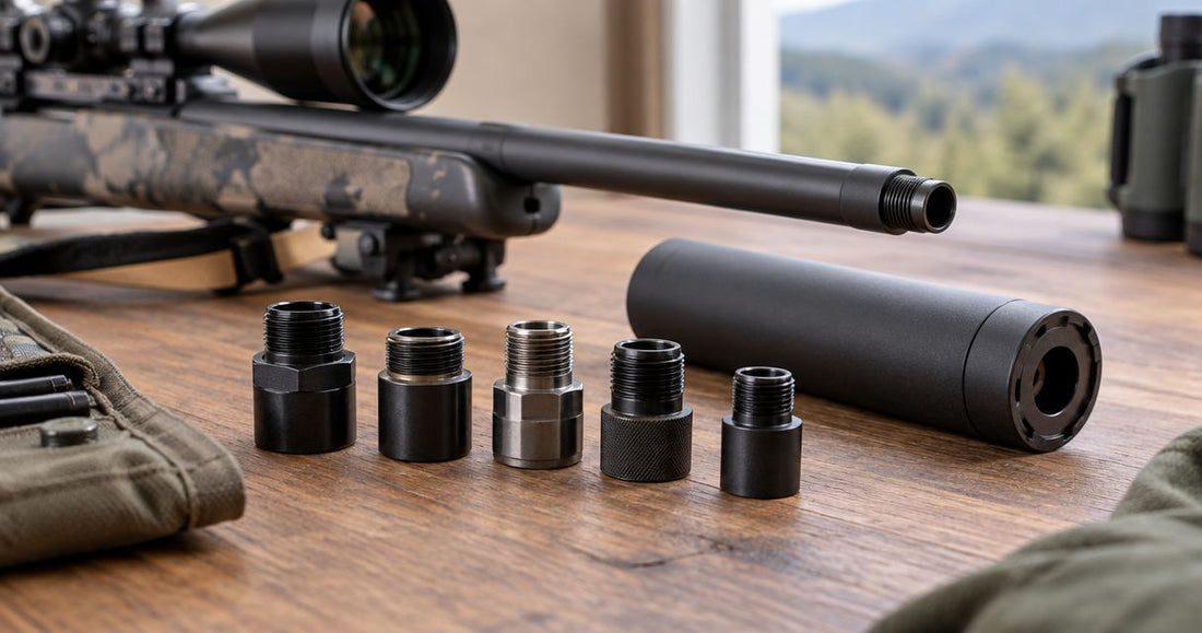 Thread adaptors for fitting rifle moderators
