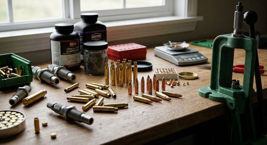 Rifle reloading components for handloading