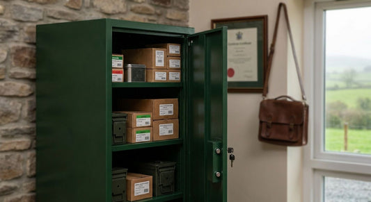 Ammunition storage cabinets for licensed gun owners