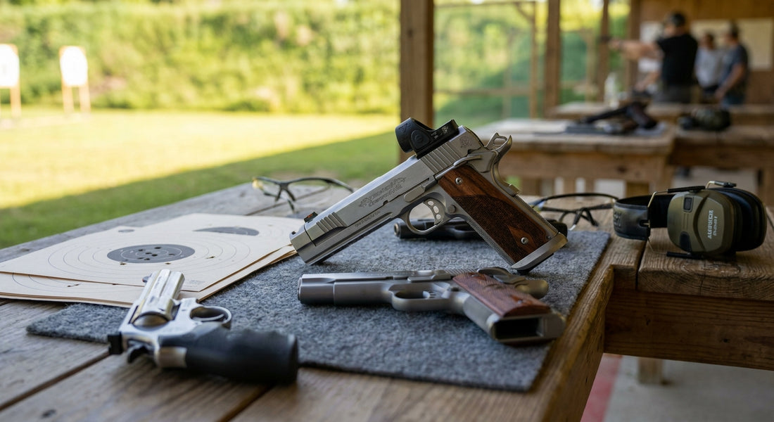 Pistols for target shooting and sport clubs