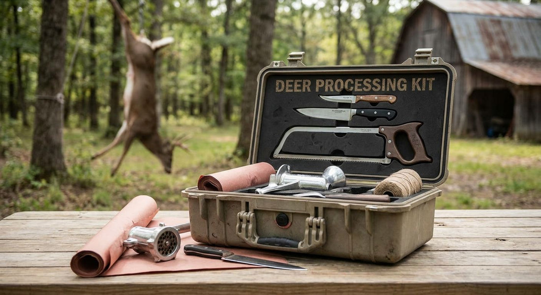 Meat processing kits for deer and game