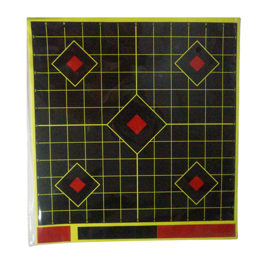 Wildhunter | Diamond Shooting Target Set Yellow Burst | 12 x 12" | 10 Pcs