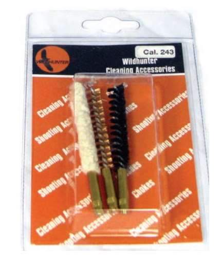 3 Piece Rifle Brush Set in Blister Pack .17/4.5