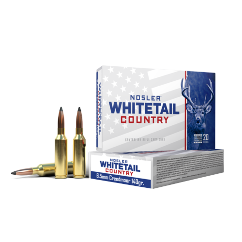 Nosler | Whitetail Country | 6.5 Creedmoor 140gr Solid Base | 20Pack