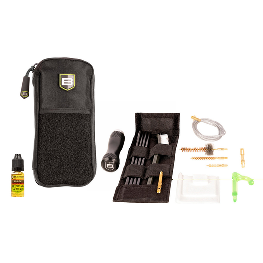 Breakthrough Clean Technologies | Badge Series Rod & Pull-Through Cleaning Kit w/ Molle Pouch | 6.5mm