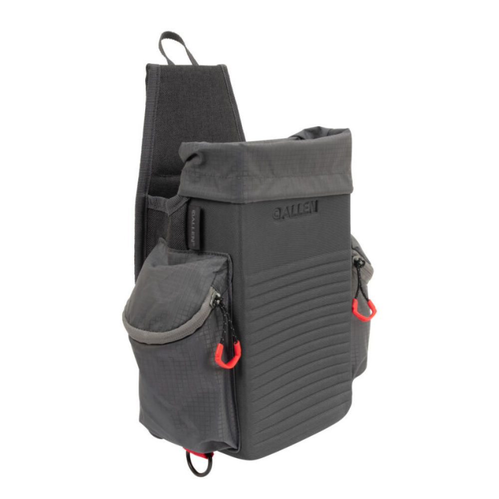 Allen | Molded Shooting Bag | Holds 50 Empty Hulls | Includes Quick Dump Removal Hull Bag | Heavy-Duty Release Buckle | Grey