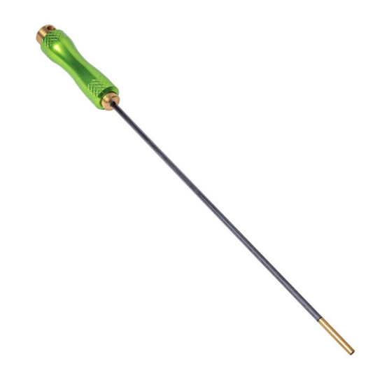 Breakthrough Clean Technologies | 36" Carbon Fiber Cleaning Rod w/ Rotating Ergonomic Aluminum Handl | 17 thru .22 Caliber & 4mm, 5-40 Threads