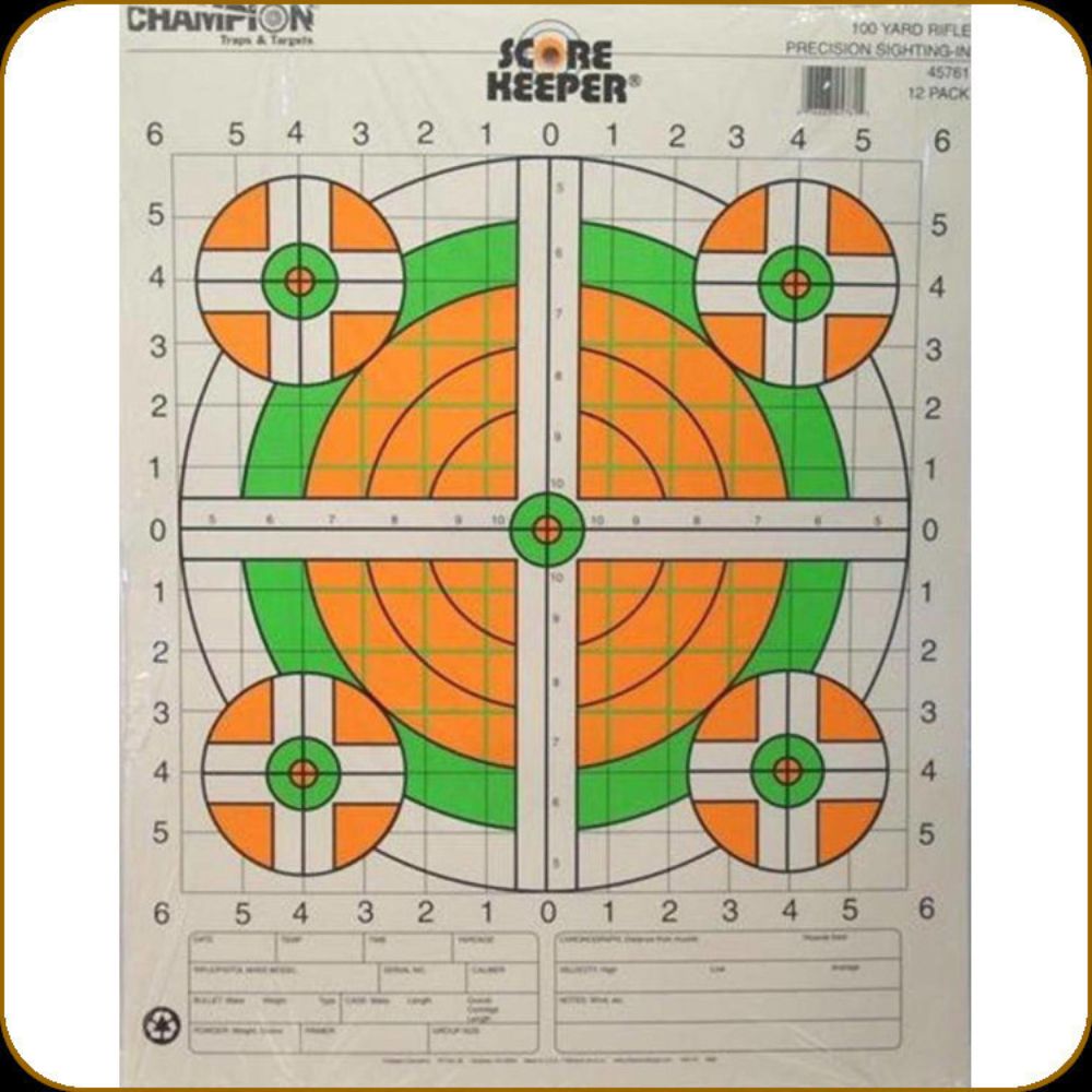 Champion | Scorekeeper 100yd Sighting-In Target