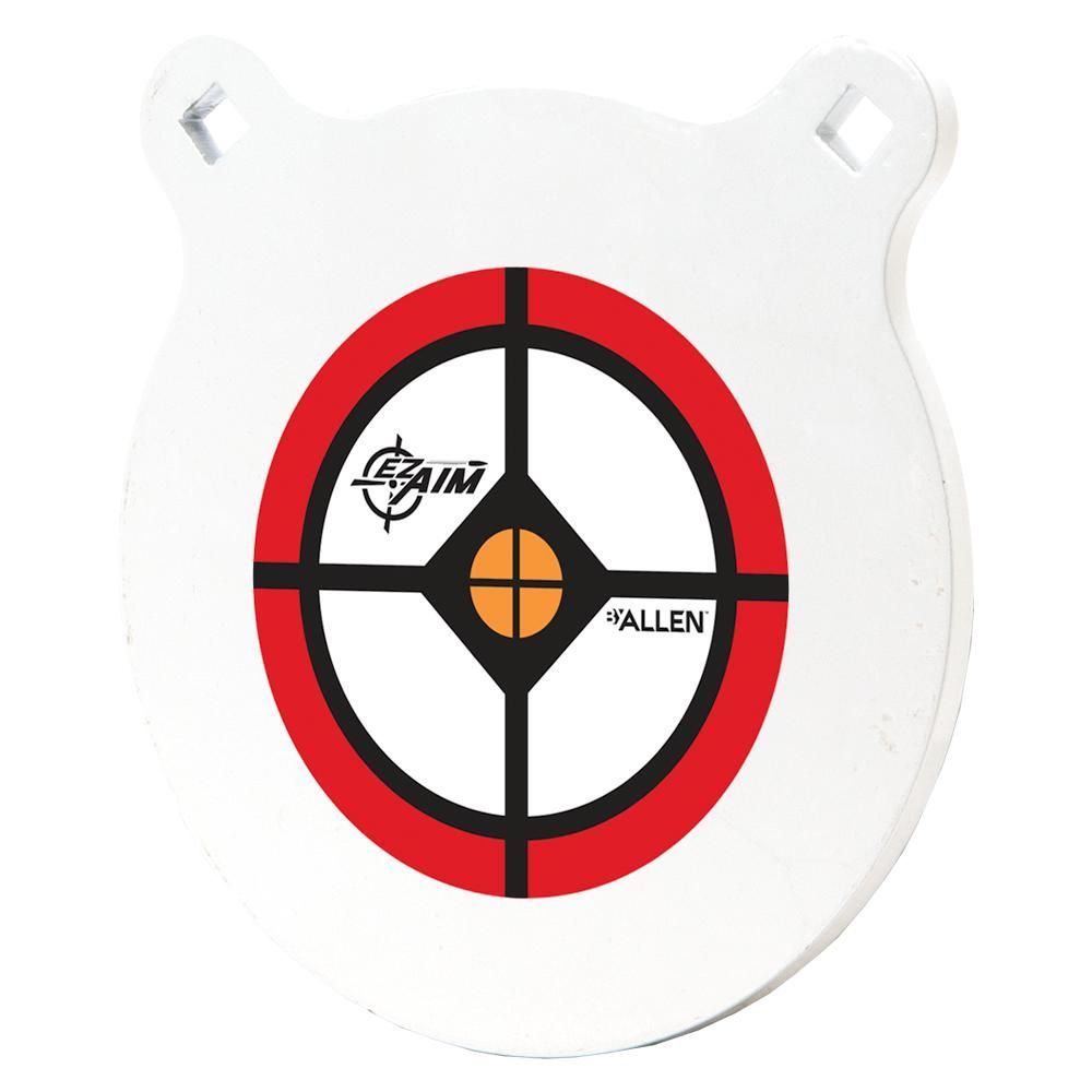 EZ Aim | 8" AR500 Steel Gong Shooting Target | White