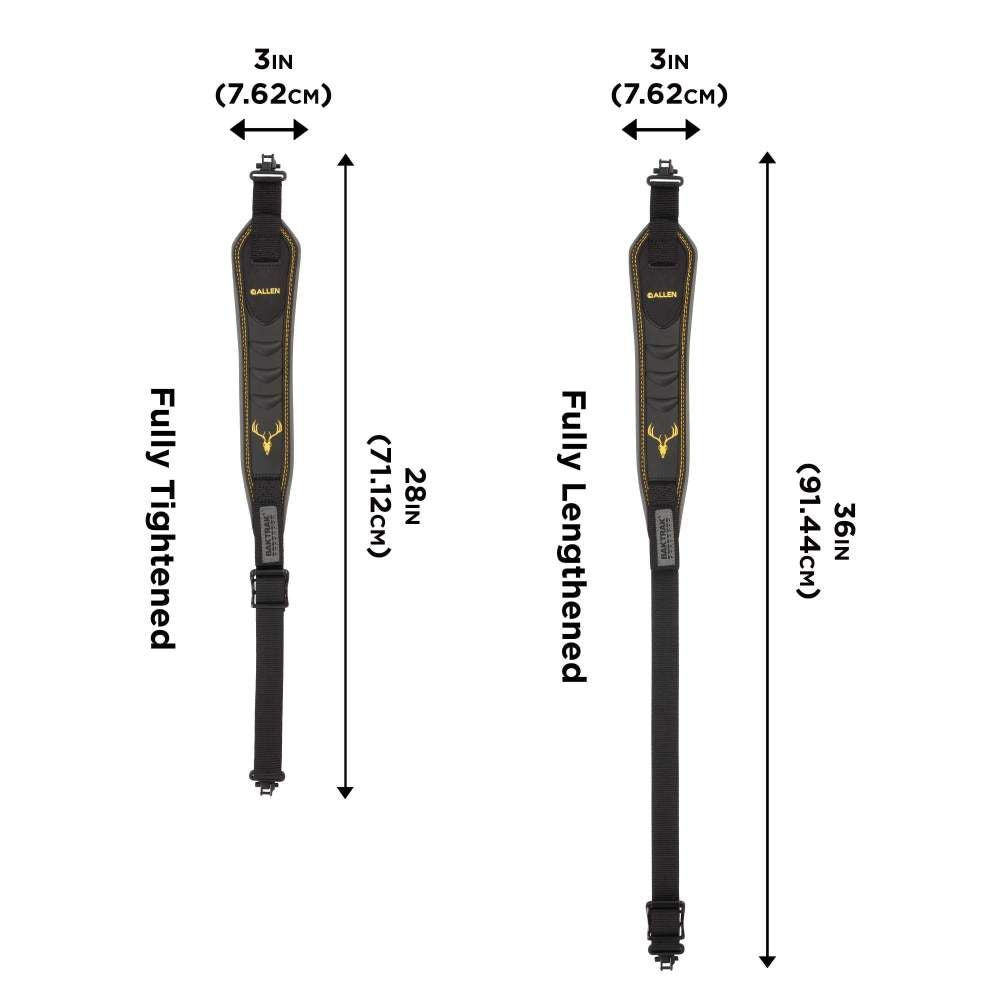 Allen | Boulder BakTrak 2-Point Rifle and Shotgun Sling | Black/Yellow