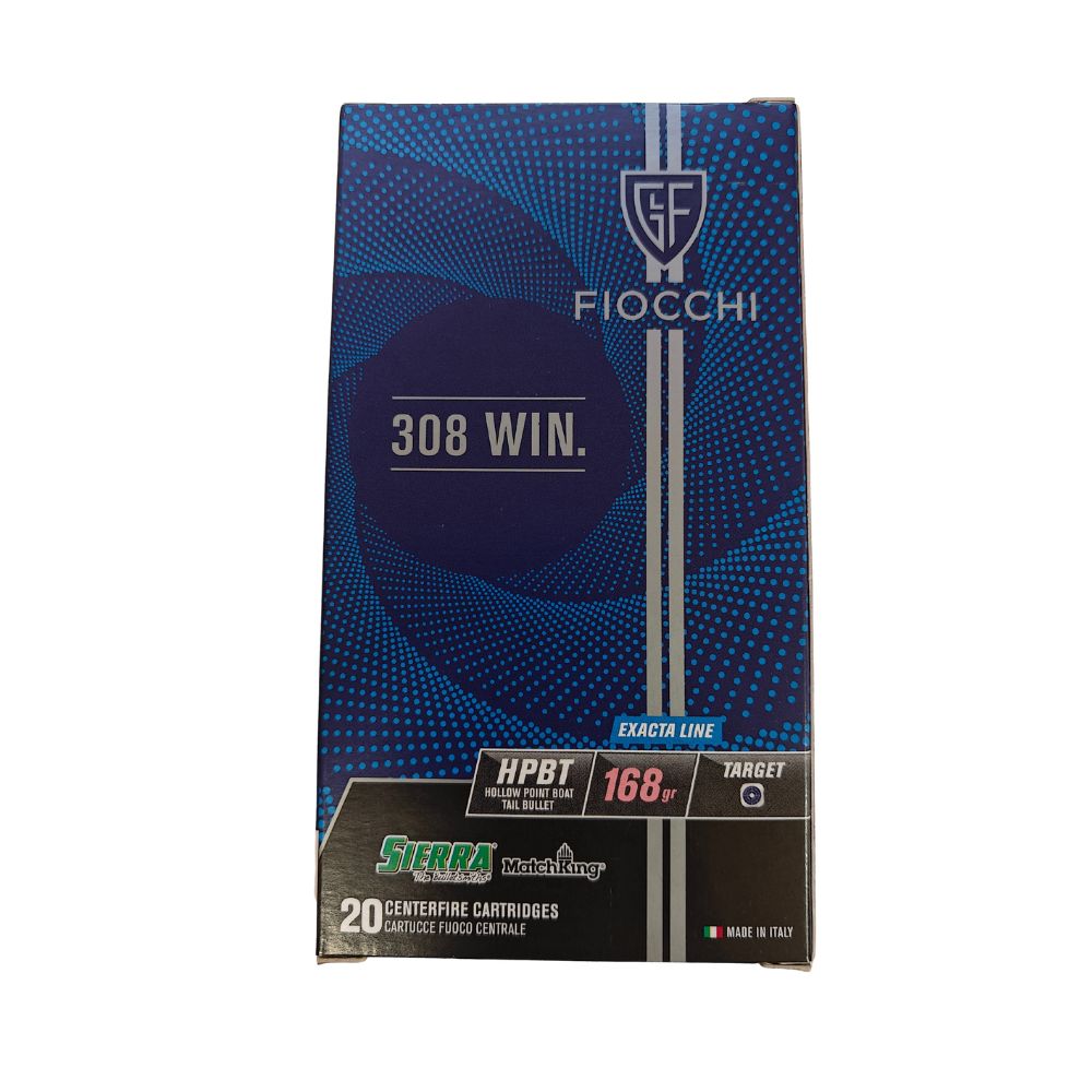 Fiocchi | 308 win 168gr Hollow Point Boat Tail