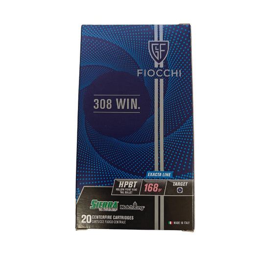 Fiocchi | 308 win 168gr Hollow Point Boat Tail