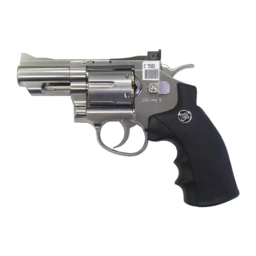 Wingun | Snubnose Airsoft Revolver | 2.5" | Silver