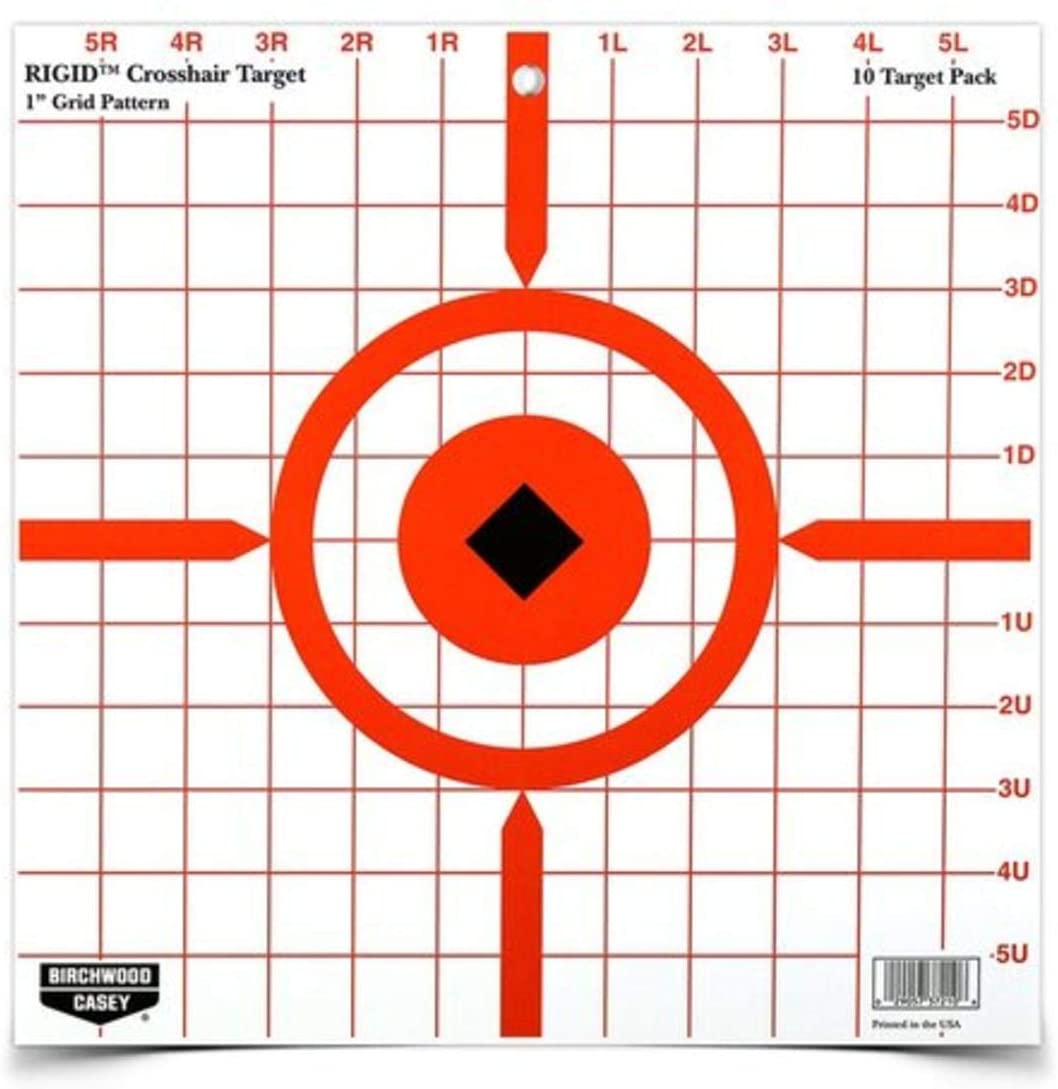 Birchwood Casey | Rigid 12" Crosshair Sight-In Target | 10 targets