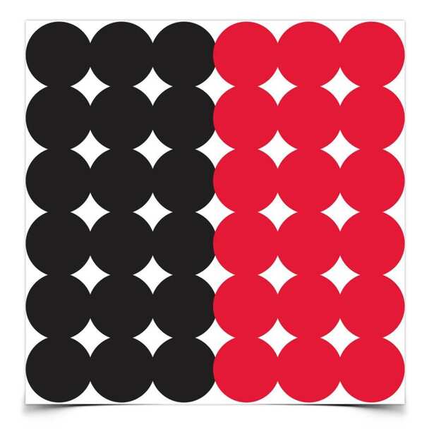 Birchwood Casey | Dirty Bird 1" 216 Red/Black 432 Plasters
