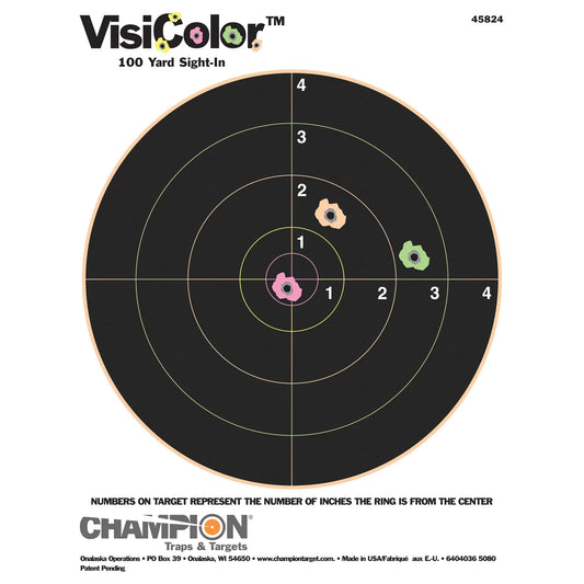 Champion | Visicolor Bulls Target | 8" 10pcs