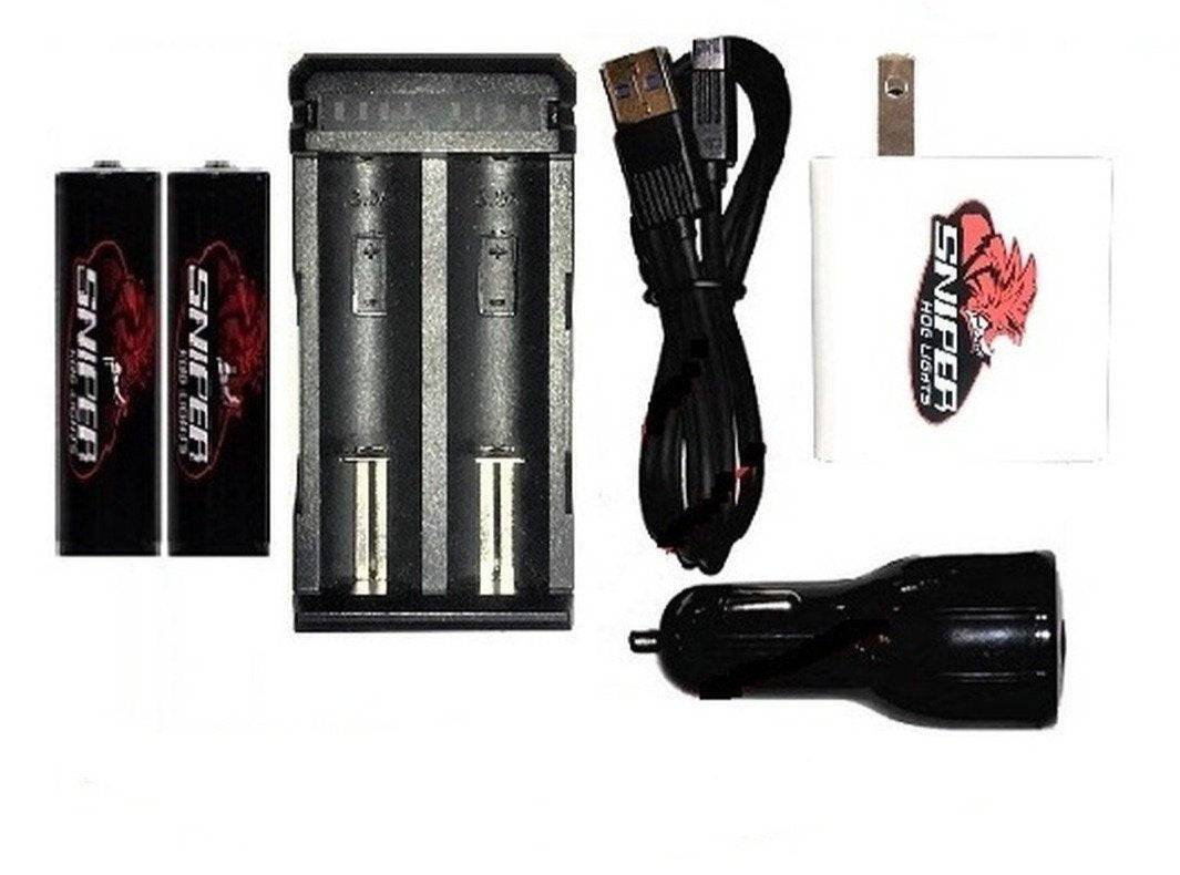 Sniper Hog Lights | 2 21700 Batteries And Charger