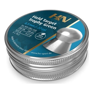 Wildhunter.ie - H&N | Field Target Trophy Green .22 pellets -  Lead Pellets 