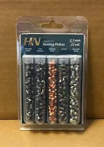 Wildhunter.ie - H&N | Hunting-Sampler | .22 Pellets | 5 Types -  Lead Pellets 